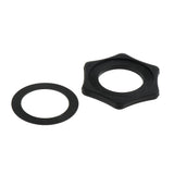 Maxbell 5 Sets Microphone Mic Anti-Slip Anti-Rolling Protection Ring Roller Black