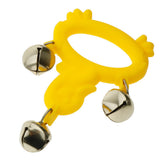 Max Hand Bell Jingles Rattle Toy Instrument Teaching Aids Duck Light Yellow