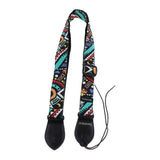 Maxbell 1 Piece Cotton Strap Belt for Ukulele Mini Guitar Colorful Pattern