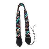 Maxbell 1 Piece Cotton Strap Belt for Ukulele Mini Guitar Colorful Pattern