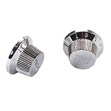 Maxbell Chrome ABS Plastic Guitar Tone volume knobs Buttons for Guitar Bass