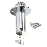 Maxbell Copper Electric Folk Guitar Stereo Flush Endpin Cylinder Output Jack Chrome