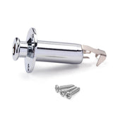 Maxbell Copper Electric Folk Guitar Stereo Flush Endpin Cylinder Output Jack Chrome