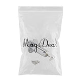 Maxbell Copper Electric Folk Guitar Stereo Flush Endpin Cylinder Output Jack Chrome