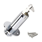 Maxbell Copper Electric Folk Guitar Stereo Flush Endpin Cylinder Output Jack Chrome