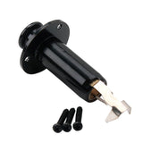 Maxbell Copper Electric Folk Guitar Stereo Flush Endpin Cylinder Output Jack Black