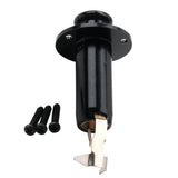 Maxbell Copper Electric Folk Guitar Stereo Flush Endpin Cylinder Output Jack Black