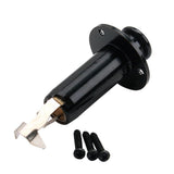 Maxbell Copper Electric Folk Guitar Stereo Flush Endpin Cylinder Output Jack Black