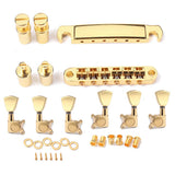 Maxbell 6 String Guitar Bridge with Tuning Keys