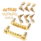 Maxbell 6 String Guitar Bridge with Tuning Keys