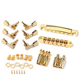 Maxbell 6 String Guitar Bridge with Tuning Keys