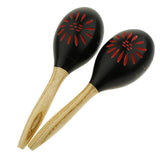 Maxbell Maraca Sand Hammer Shaker for Kids Children Early Educational Toy Black