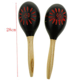 Maxbell Maraca Sand Hammer Shaker for Kids Children Early Educational Toy Black