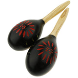 Maxbell Maraca Sand Hammer Shaker for Kids Children Early Educational Toy Black