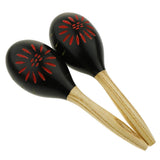 Maxbell Maraca Sand Hammer Shaker for Kids Children Early Educational Toy Black