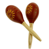 Maxbell Maraca Sand Hammer Shaker for Kids Children Early Educational Toy Red