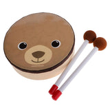 Maxbell Cartoon Hand Drum Percussion Toy for Music Instruments Learning Education