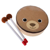 Maxbell Cartoon Hand Drum Percussion Toy for Music Instruments Learning Education