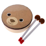 Maxbell Cartoon Hand Drum Percussion Toy for Music Instruments Learning Education