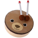 Maxbell Cartoon Hand Drum Percussion Toy for Music Instruments Learning Education