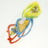 Maxbell Plastic Colorful Hand Bells Rattle Toy Musical Instrument Toy for Kids Baby