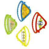 Maxbell Plastic Colorful Hand Bells Rattle Toy Musical Instrument Toy for Kids Baby