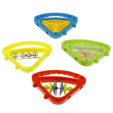 Maxbell Plastic Colorful Hand Bells Rattle Toy Musical Instrument Toy for Kids Baby