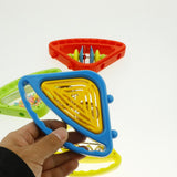 Maxbell Plastic Colorful Hand Bells Rattle Toy Musical Instrument Toy for Kids Baby