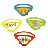 Maxbell Plastic Colorful Hand Bells Rattle Toy Musical Instrument Toy for Kids Baby