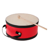 Maxbell Hand Drum with Beater Kids Wooden Percussion Education Musical Instruments