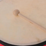 Maxbell Hand Drum with Beater Kids Wooden Percussion Education Musical Instruments
