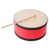 Maxbell Hand Drum with Beater Kids Wooden Percussion Education Musical Instruments