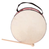 Maxbell Hand Drum with Beater Kids Wooden Percussion Education Musical Instruments