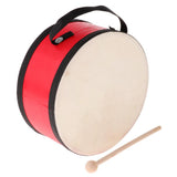 Maxbell Hand Drum with Beater Kids Wooden Percussion Education Musical Instruments