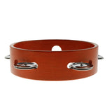 Max Wooden Tambourine Handbell for Baby Kid Early Music Educational Toy Red