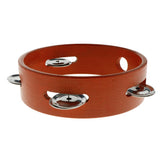 Max Wooden Tambourine Handbell for Baby Kid Early Music Educational Toy Red