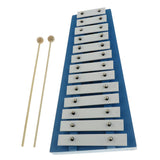 Max 15 Keys Aluminum Xylophone with Mallets for Kids Early Educational