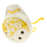 Maxbell 1 Piece Ceramic Alto Ocarina 6 Hole C Key for Children Adult Beginners