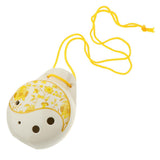 Maxbell 1 Piece Ceramic Alto Ocarina 6 Hole C Key for Children Adult Beginners