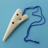 Maxbell Mini Ceramic Ocarina 12 Hole C Key Wind Instrument for Kids Beginner Gift