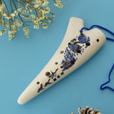 Maxbell Mini Ceramic Ocarina 12 Hole C Key Wind Instrument for Kids Beginner Gift