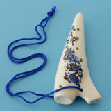 Maxbell Mini Ceramic Ocarina 12 Hole C Key Wind Instrument for Kids Beginner Gift