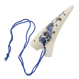 Maxbell Mini Ceramic Ocarina 12 Hole C Key Wind Instrument for Kids Beginner Gift