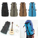 Max Washed Canvas Ukulele Gig Bag for 21/23/26 Inch Ukulele Hawaii Guitar Gray