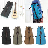 Max Washed Canvas Ukulele Gig Bag for 21/23/26 Inch Ukulele Hawaii Guitar Gray
