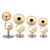 Max Miniature Wooden Sousaphone Mini Musical Instrument 4.5cm 1.77inch