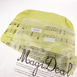 Maxbell Women Girls Casual Music Notes Tote Shopper Bag Shoulder Handbag Yellow