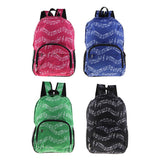 Maxbell Waterproof Double Shoulder Strap Backpack School Student Bookbag Red