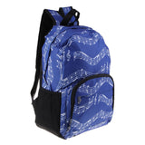 Maxbell Waterproof Double Shoulder Strap Backpack School Student Bookbag Blue