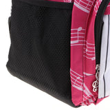 Maxbell Piano Keyboard Music Note Backpack School Bag Shoulder Travel Daypack Red